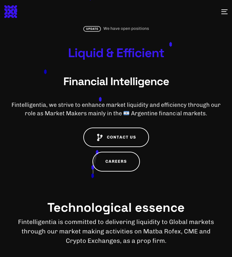 Captura del proyecto Fintelligentia